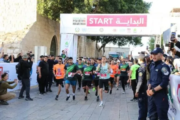 تتويج الفائزين في ماراثون فلسطين الدولي العاشر في بيت لحم