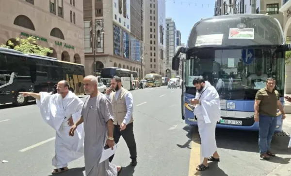 بدء تفويج حجاج فلسطين من المدينة المنورة إلى مكة المكرمة