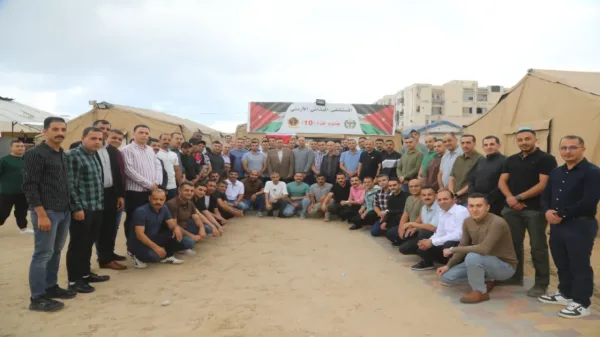 المستشفى الميداني جنوب غزة/10 يستقبل وجهاء محليين بمناسبة عيد الأضحى