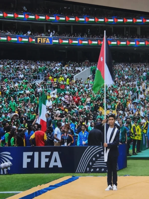 علم الأردن يرفرف في افتتاح بطولة كأس العالم 2026
