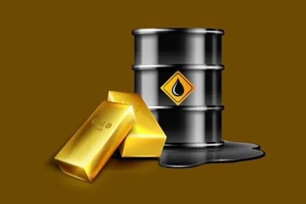 تراجع أسعار النفط وارتفاع الذهب