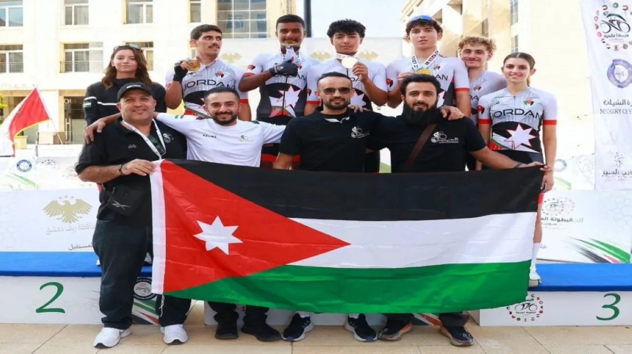 13 ميدالية للأردن بالبطولة العربية للدراجات في سورية