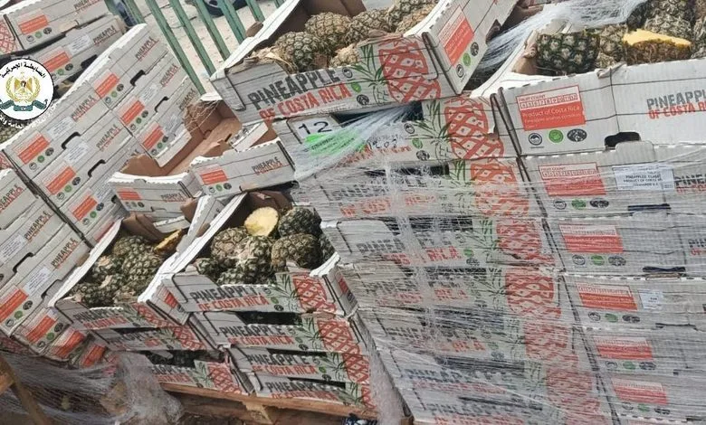 ضبط 2 طن ونصف من فاكهة الأناناس غير الصالحة للاستهلاك في نابلس
